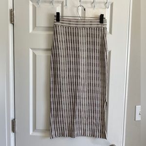 Lou & Grey | Knit Pull-on Slit Midi Skirt | Size Small